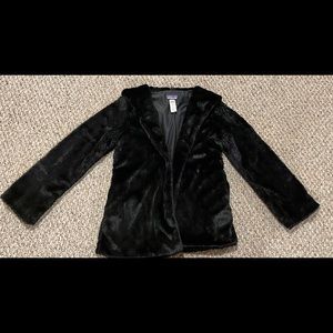 Patagonia faux fur jacket.
